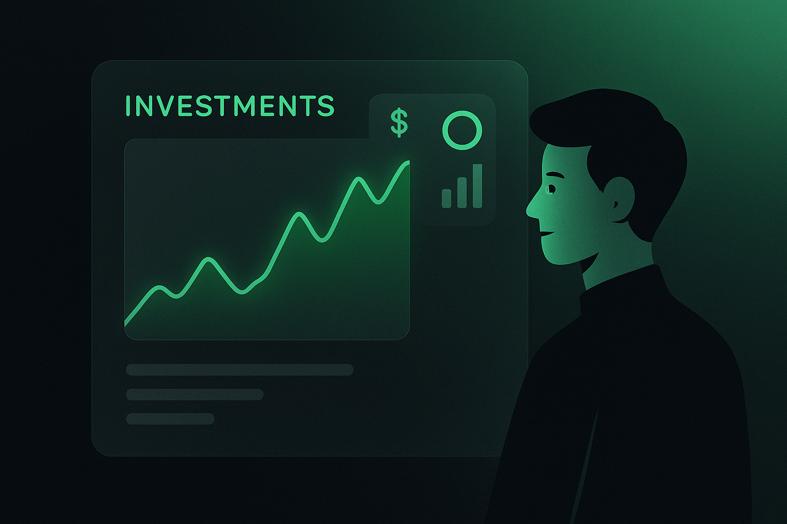 Finance dashboard illustration